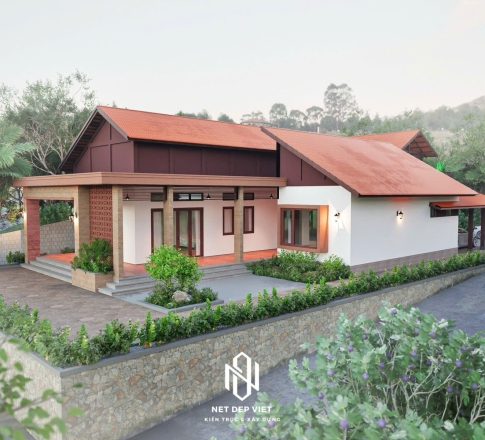 Nhà vườn mái Thái hiện đại - H. Xuân Lộc