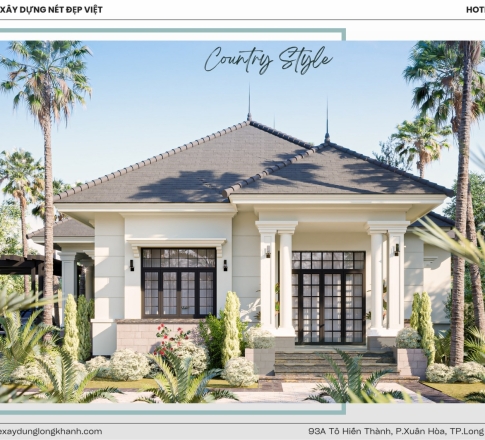 Mẫu Nhà Mái Nhật Hiện Đại Tại Suối Tre, Long Khánh – Xu Hướng Kiến Trúc "Country Style" 2026