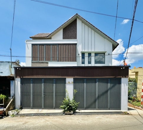 Thiết kế thi công nhà mái lệch - Lý Thường Kiệt, P. Long Khánh