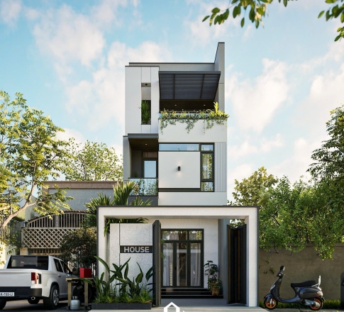 Mẫu Nhà Phố 3 Tầng Hiện Đại – Sang Trọng  toạ lại Lý Tự Trọng , P.Long Khánh