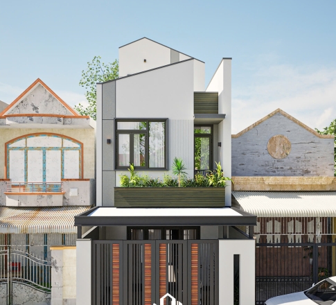 Nhà phố gác lửng hiện đại Pồ Cố  – P.Long Khánh