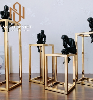 Bộ 4 Tượng Hắc Nhân Suy Nagẫm Thinking Men - BD0001